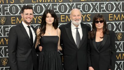 Da esquerda para a direita: Jake, Romy, Rob e Michele Reiner em 2024 (Foto: Neilson Barnard/Getty Images)