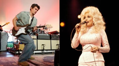 John Mayer homenageou Dolly Parton com um cover do sucesso "I Will Always Love You" (Fotos: Kevin Mazur/Getty Images for SiriusXM e Andrew Putler/Redferns)