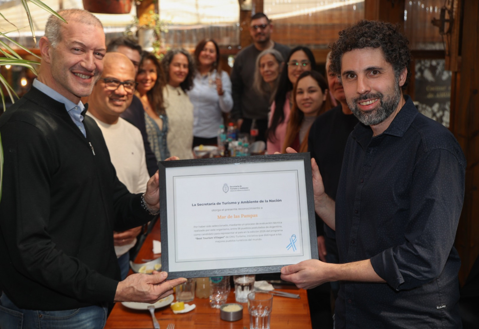 Mar de las Pampas recibió su certificado como candidata a los Best Tourism Villages 2026 Mar de las Pampas recibió su certificado como candidata a los Best Tourism Villages 2026