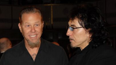 James Hetfield, do Metallica, e Tony Iommi, do Black Sabbath (Foto: KMazur / WireImage via Getty Images)