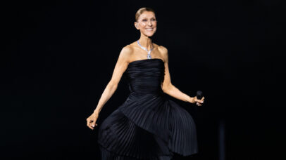 Celine Dion em noite de abertura de residência em Paris, em 12 de setembro