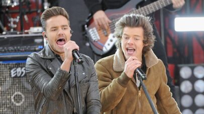 Liam Payne e Harry Styles em show do One Direction em novembro de 2013 (Foto: Jamie McCarthy/Getty Images)