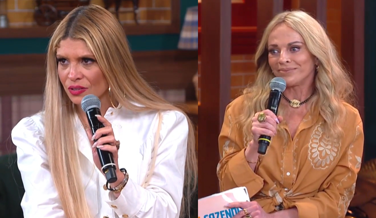 Christina Rocha pede desculpa à Adryana pela notícia da morte de Rick ao vivo