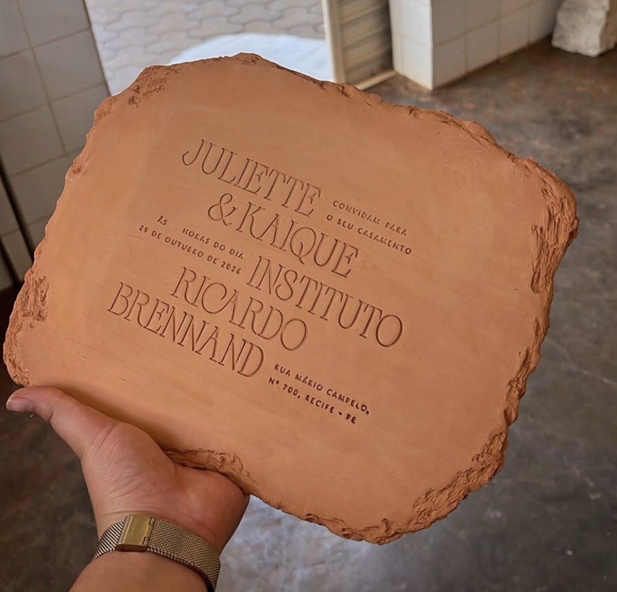 Veja o convite do casamento de Juliete e Kaique Cerveny!