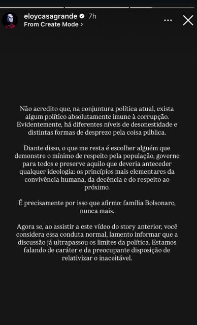 Eloy Casagrande fala sobre eleições no Brasil