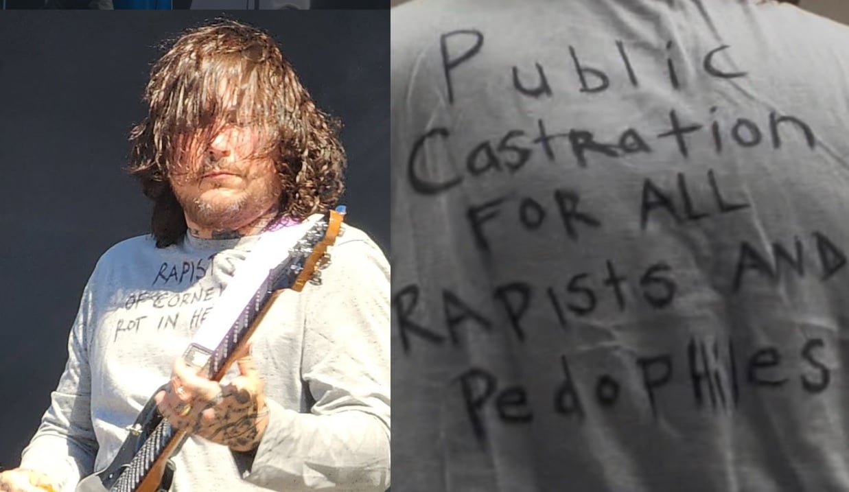Frank Iero (My Chemical Romance) defende castração de pedófilos em camiseta