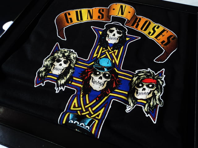 Guns N' Roses - Appetite For Destruction em kit com vinil amarelo e camiseta