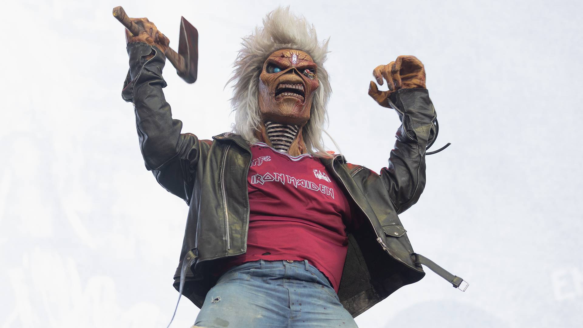 O mascote Eddie durante show do Iron Maiden em Londres, 2025 - Foto: Jo Hale / Redferns