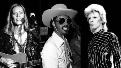 Joni Mitchell, Stevie Wonder e David Bowie